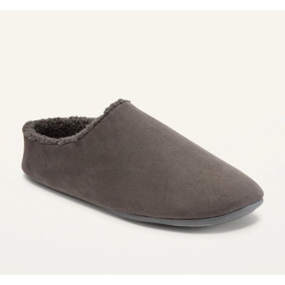 Old Navy Faux-Suede Sherpa-Lined Slippers Size L XL Purchased for someone who we